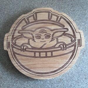 George Lucas, Star Wars, Madalorian, Baby Yoda, Charcuterie, Serving Board